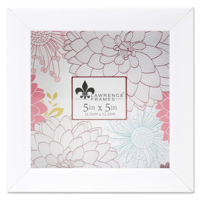 Lawrence Frames 785255 Shadow Box Frame, 5x5, White - Image 2